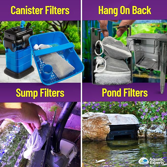 Premium Activated Carbon, Aquarium Carbon for Fish Tank Filter, Aquarium Filter Media, Granulated Charcoal for Fish Tanks, Activated Charcoal Bulk (3 lbs with 4 Fine Mesh Bags)