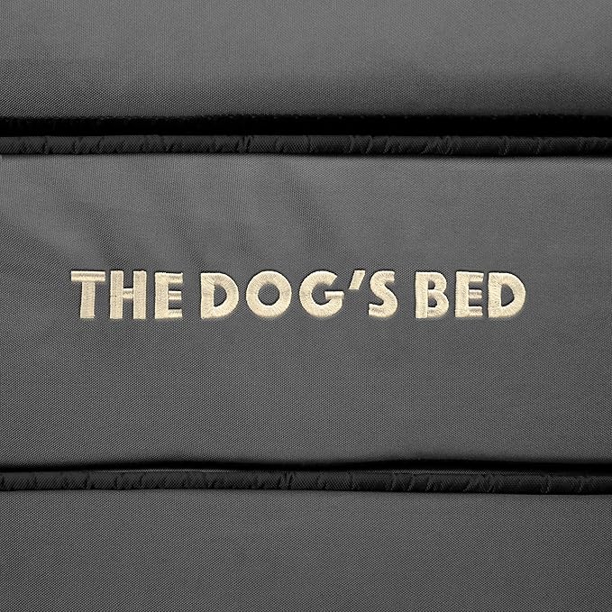 The Dog’s Bed, Orthopedic Standard Foam Waterproof Dog Bed with Standard Support, XL Grey with Black Trim, Waterproof, Supportive Dog Bed with Replaceable Covers, Veterinary Approved
