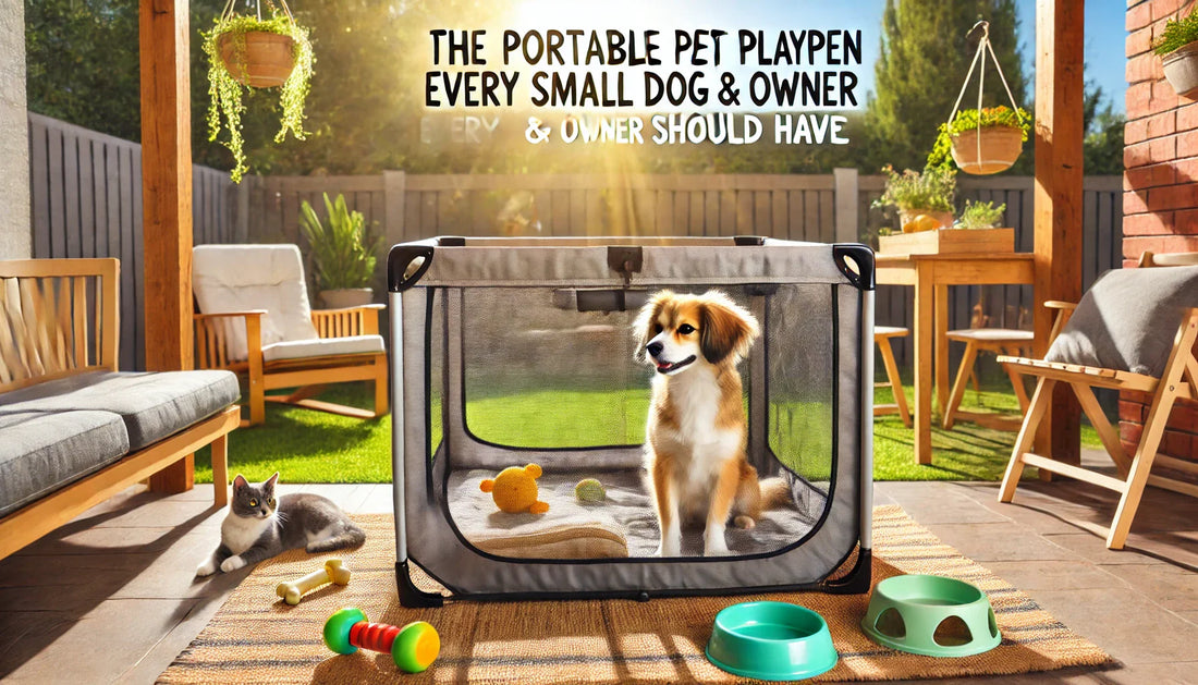 The Portable Pet Playpen Every Small Dog & Cat Owner Should Have