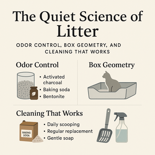 The Quiet Science of Litter: Odor Control, Box Geometry, and Cleaning That Works