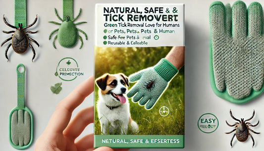 Natural, Safe & Effortless: Green Tick Removal Glove for Pets & Humans