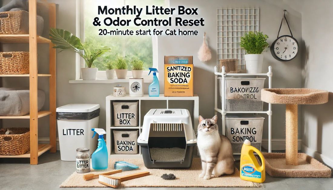 Monthly Litter Box & Odor Control Reset: 20-Minute Fresh Start for Cat Home