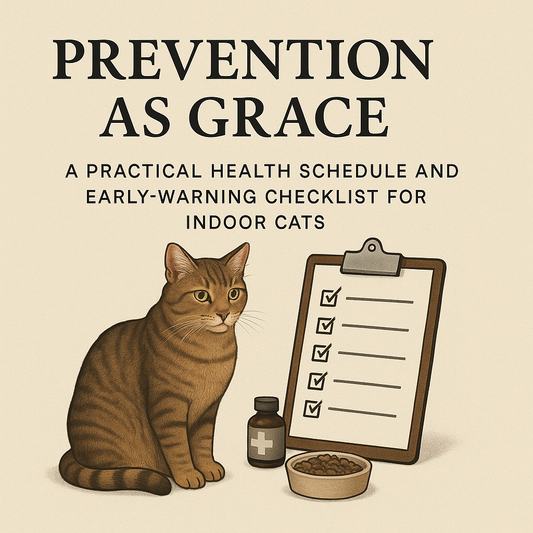 Prevention as Grace: A Practical Health Schedule and Early-Warning Checklist for Indoor Cats