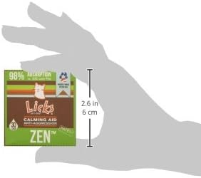 Licks Pill-Free Zen Cat Calming - Natural Calming Aid for Aggressive Behavior & Nervousness - Cat Treats for Stress Relief & Health - Gel Packets - 30 Use