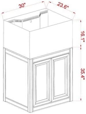 Innovative Marine 50 Gallon INT Internal Overflow Lagoon Aquarium - Complete Reef System with Black APS Stand with Leveling Frame