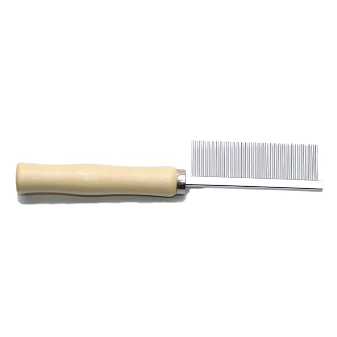 Wooden Handle Grooming Comb for Dogs Cats Pet