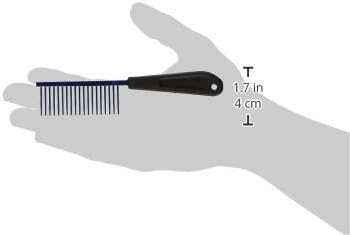 Resco Professional Anti-Static Dog, Cat, Pet Comb for Grooming, Steel Pins, Coarse Tooth Spacing, Candy Blue