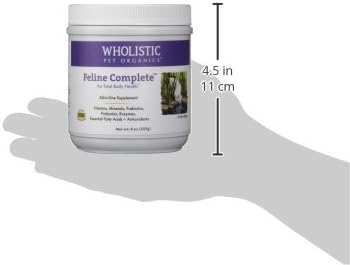 Wholistic Pet Organics Feline Complete - 8 Oz - Multivitamin & Probiotic Powder for Cats - Natural Cat Food & Digestive Support