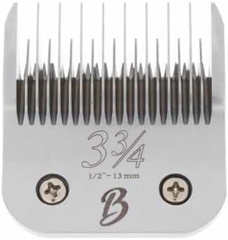 Detachable A Series 3 3/4 Skip Tooth Blades for Dog Grooming Cut Length 1/2" - 13mm -Skip Tooth Japanese Carbonized Steel Skip Tooth Clipper Blades Compatible A5 Series(3 3/4SK)