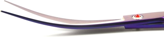 LILYS PET Professional PET Grooming Scissors Kit,Coated Titanium,Sharp and Strong Stainless Steel Blade for Dogs Cats Hair Cutting,3 Pieces of Scissors with a Comb and a Case (7.5 inches, Purple)