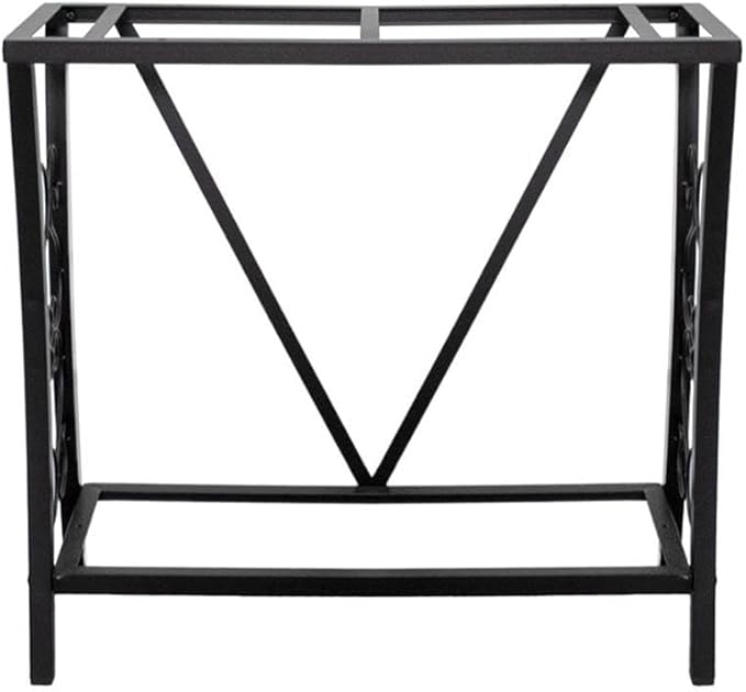 MAKLAINE Traditional Steel 29 Gallon Metal Aquarium Stand in Black