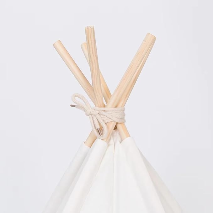 Pet Teepee Dog & Puppy Cat Tents Tipi Bed Portable Houses with Thick Cushion for Pets Up to 33lbs