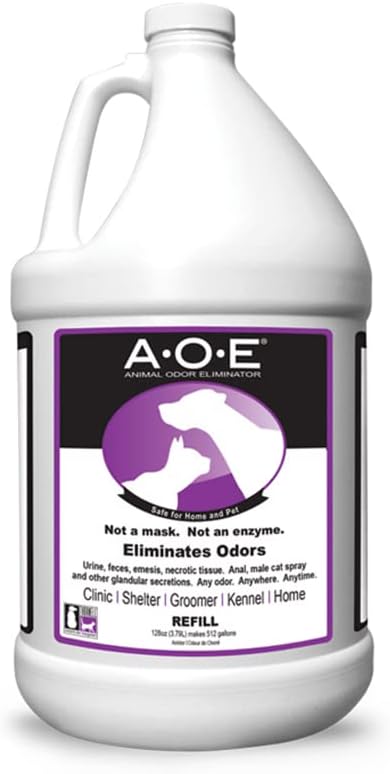 Odorcide Animal Odor Eliminator Refill ⧿ Ready to Use Pet Odor Eliminator for Strong Odor ⧿ Secretions, Spray, Feces & Urine Odor Eliminator ⧿ Safe, Non-Enzymatic Dog & Cat Odor Eliminator (128 oz)