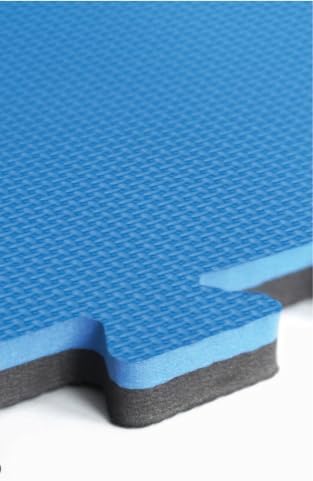 Norsk Reversible Kids Puzzle Play Mats - EVA Interlocking Foam Tiles (Multicolor/Black 4 Tiles - 16 sq. Ft. 1/2" Thick)