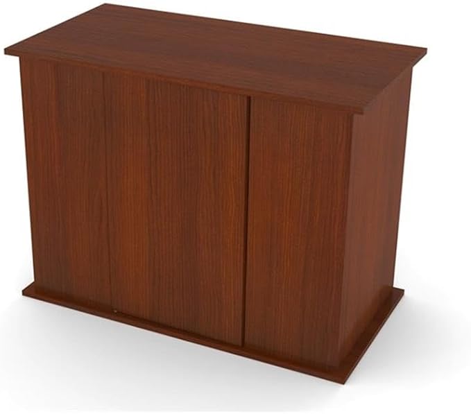 Pemberly Row Engineered Wood 50/65 Gallon Serene Cherry Upright Aquarium Stand