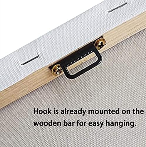 Wieco Art 3 Piece Red Forest Waterfalls Canvas Prints Wall Art for Living Bedroom Room Home Decorations Modern Gallery Wrapped Landscape Tree Oil Paintings Reproduction Pictures Artwork