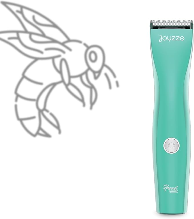 Hornet Mini Trimmer - Compact and Portable Pet Trimming Clippers for Grooming - Low Noise, Rechargeable Cordless Dog Hair Grooming Clippers - Teal