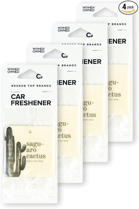 Saguaro Cactus Car Air Fresheners, 4 Pack
