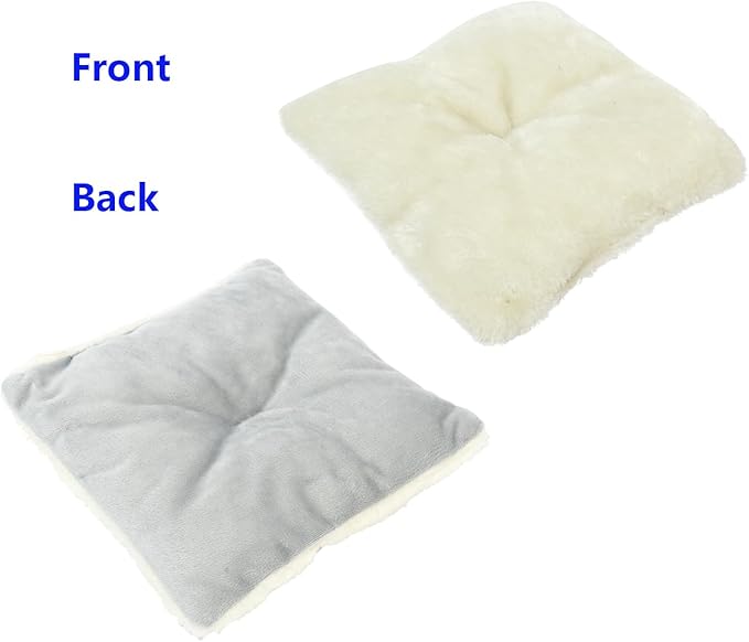 Hedgehog Bed Cave Hideout Hedgehog Accessories Hedgehog House, Hamster Small Animals Cage Supplies Warm House (Blue)