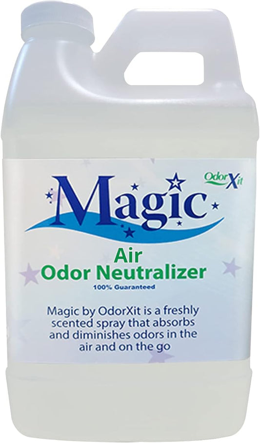 Magic Air Odor Neutralizer Spray, Powerful Dog & Cat Urine Odor Neutralizer, Safe Air Refresher for Home, Safe Odor Absorber for Pet, Closet & Any Strong Odor Remover, 64oz