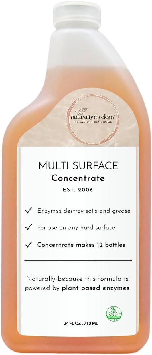 naturally it's clean Enzymatic Multi-Surface Cleaner 24 oz Concentrate