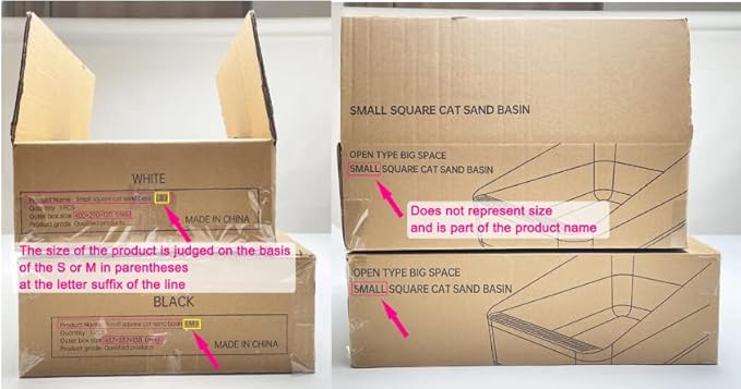 Sfozstra Open Top Litter Box: Grey Medium Removable Liner - Secure and Odor Control - Durable High Side Sifting Litter Box for Small Cats