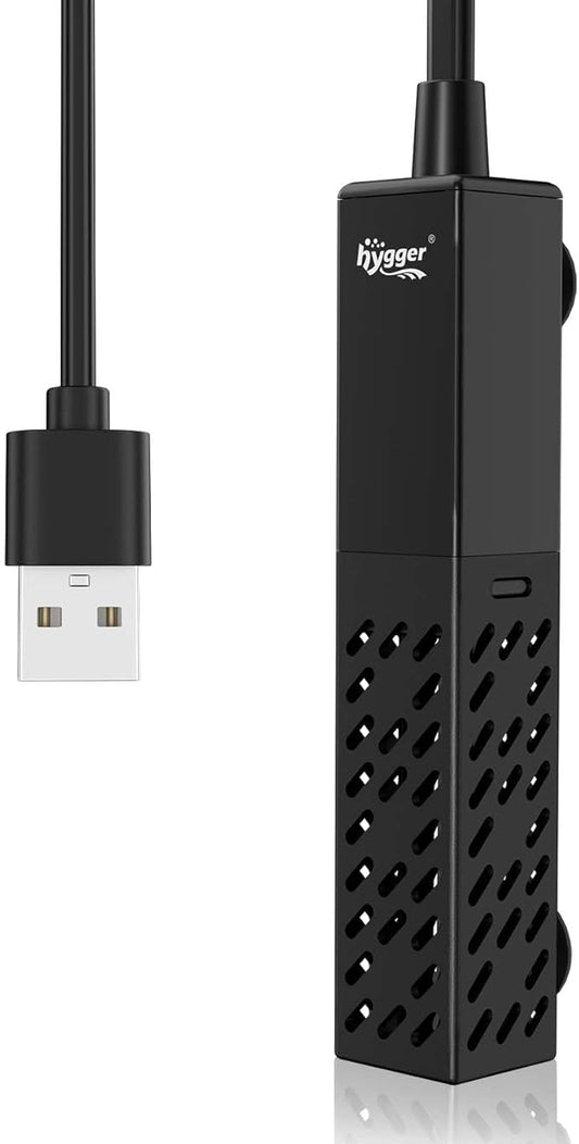 hygger 10W Small Aquarium Heater, Upgraded Ceramic Submersible Fish Tank Heater with 2 Suction Cups, Betta Heater Mini Preset Water Thermostat for up to 3 Gallon Tanks (Preset Temperature 78℉)