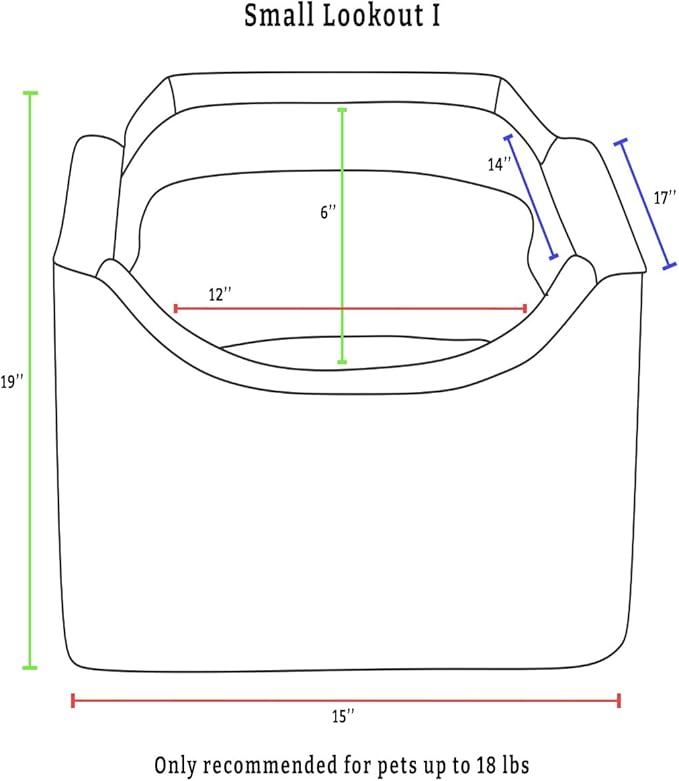 Snoozer Small Luxury Lookout Car Seat, Black and Herringbone
