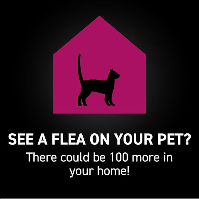 Flea and Tick Prevention for Cats, Repellent, and Control, Fast Acting Waterproof Topical Drops for Cats Over 3.5 lbs, 6 Month Dose