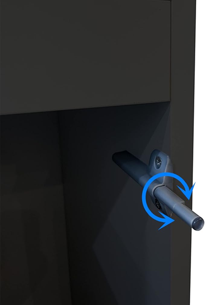 LANDEN Aquarium Wooden Stand and Cabinet for up to 105 Gal Tank, Fish Reptile Sea Salt WaterTank Stand, Nano Foam Leveling Mat Included, W47.2xD23.6xH31.5 in, Wooden Matte Black Painted(Stand Only)