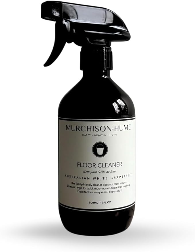 Murchison-Hume Natural Floor Cleaner Spray – Pet-Friendly, Non-Toxic, Plant-Based Formula for Hardwood, Tile & Laminate – Streak-Free Shine, Fresh Scent – 17oz Bottle-Australian White Grapefruit