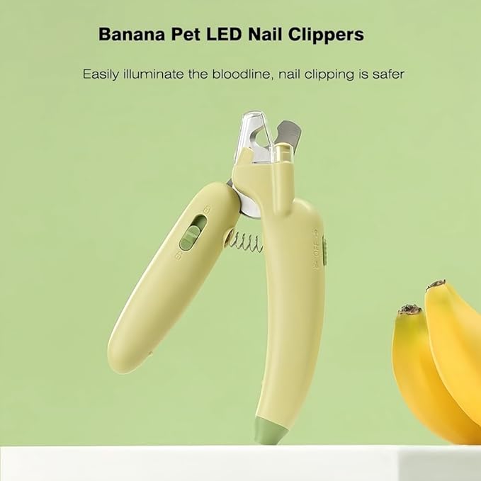 LED Pet Nail Clippers,Upgrade Cat Nail Clipper with Light,Cat Claw Trimmer Nail Clippers for Dogs,Trim Your Pets Nails Easy and Pain-Free Grooming Tool for Small Animals (Purple)