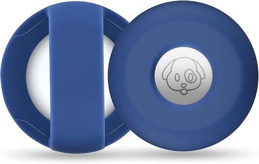 Airtag Holder for Dog Collar, Cibaabo Silicone Air Tag Case Cover Compatible with Apple Airtags for 0.8-1.2inch Cat Pet Collar Harness Loop