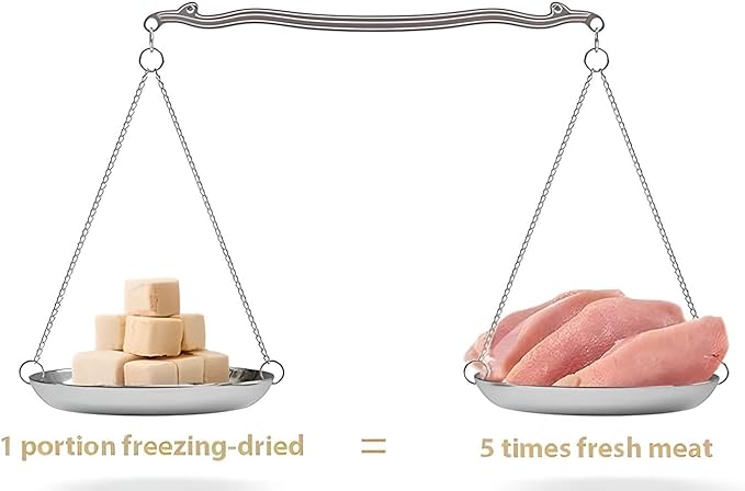 Organic Freeze Dried Dog & Cat Treats - Single Ingredient, Grain Free Food Toppers for Healthy Pets, No Fillers or Preservatives (3 Bag, Beef)