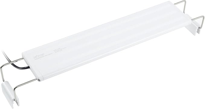 HITOP Full Spectrum LED Aquarium Light – 12” 16” 24” 32” Classic Fish Tank Light with RGB LEDs, with Timer and Stable Extendable Brackets (12-20in)
