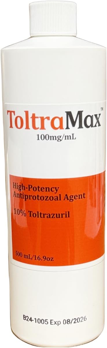 Toltrazuril 10.0% for Horses, Dogs, Cats, 500mL/16.9 Ounce, for Non-Food Chain Animals
