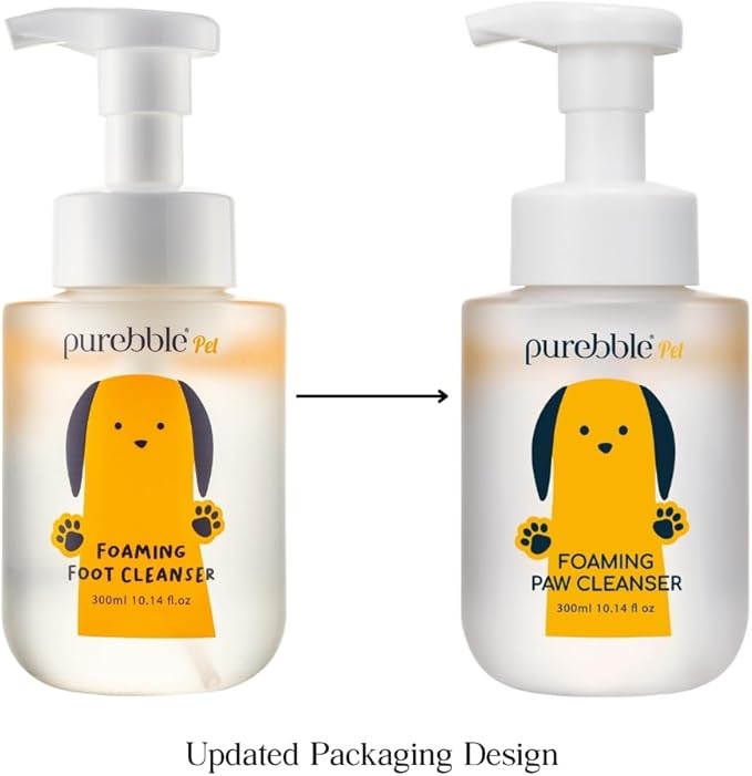 Pet Foaming Foot Paw Cleanser | Designed for All Types of Paw Washers | Dog Cleaning Supplies | Nourishing, Softening, Calming, Itch Reducing for Dog Paws | 300ml / 10.14 fl oz