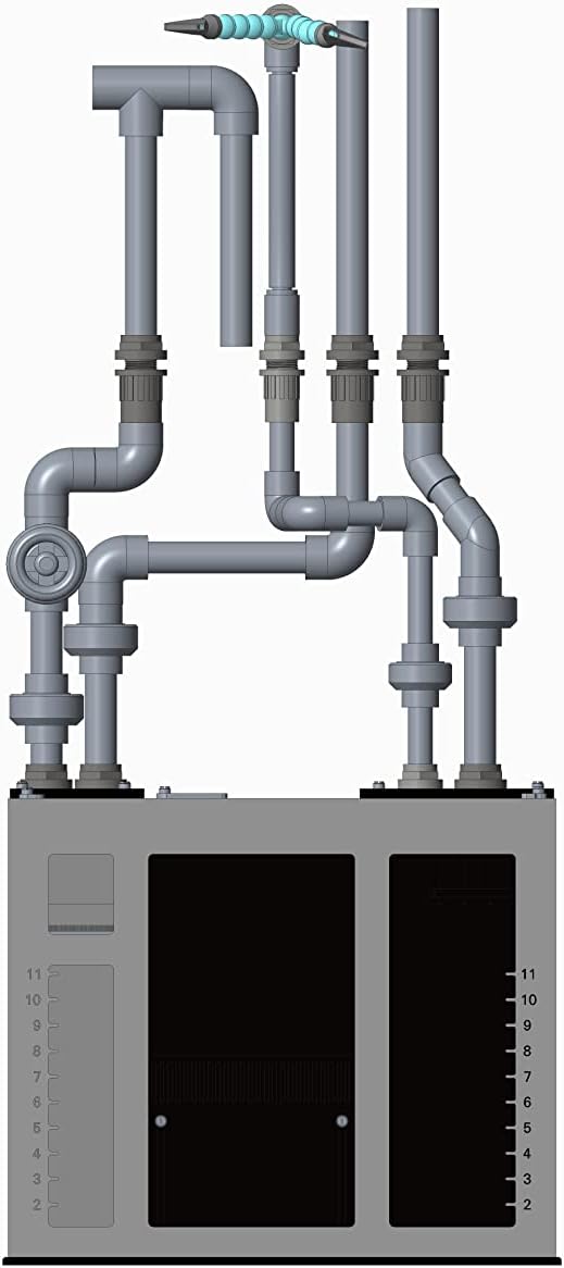 Innovative Marine INT (Internal Overflow) Complete Reef System - Aquarium, Stand, Sump, Return Pump, and Plumbing Assembly (50 Gallon with White APS Stand with Leveling Frame)