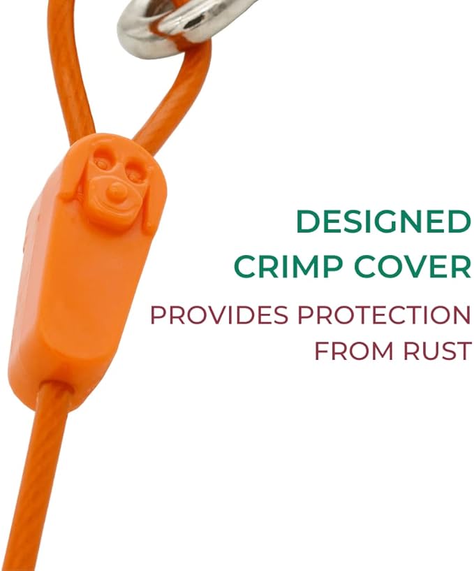 Tie-Out Cables for Dogs: Strong, Safe, and Durable Dog Tie-Outs for Every Breed: 125 lb / 20 ft