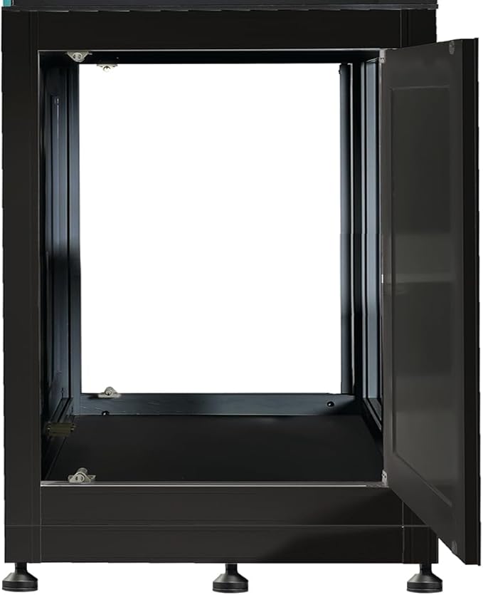 Innovative Marine 50 Gallon INT Internal Overflow Lagoon Aquarium - Complete Reef System with Black APS Stand with Leveling Frame