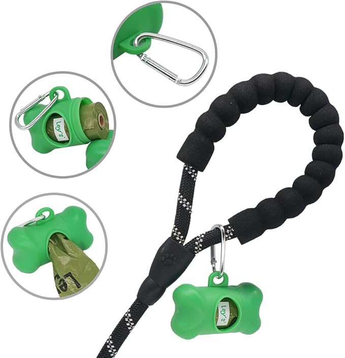 Ley's Dog Poop Bags 135 Count, Biodegradable Poop bags Extra Thick Strong, Eco-Friendly Dog Waste Bag, Doggie Bag Refill Rolls with Dispenser