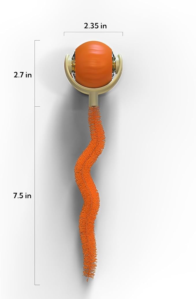 Interactive Cat Toy Ball | Automatic Moving Smart Anti-Depression Pet Toy with Light | Speedy Tail 3.0 Cat Mouse Toy | Electric Rechargeable Enrichment Toy for Indoor Bored Cats & Dogs (Blue)