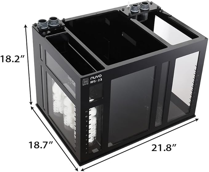 Innovative Marine INT (Internal Overflow) Complete Reef System - Aquarium, Stand, Sump, Return Pump, and Plumbing Assembly (50 Gallon with White APS Stand with Leveling Frame)