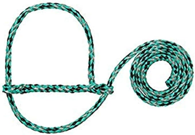 Weaver Leather Poly Rope Sheep Halter, Mint/Black/Gray
