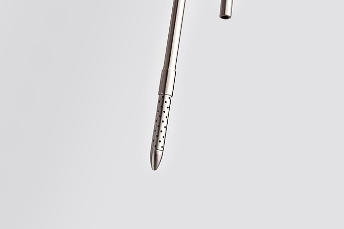 LANDEN 304 Stainless Steel Lily Pipes with Clamps for Rimless Glass Aquarium, Inflow and Outflow Set (Pipe Diameter 6mm)