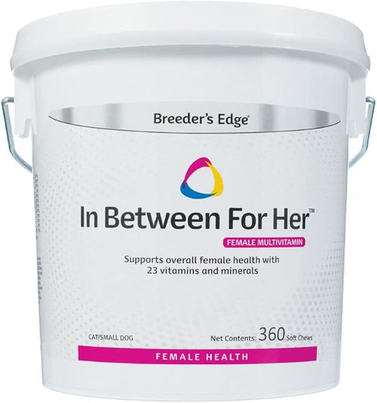 Revival Animal Health Breeder's Edge in Between for Her, Female Multivitamin for Cat/Small Dog- 360 ct