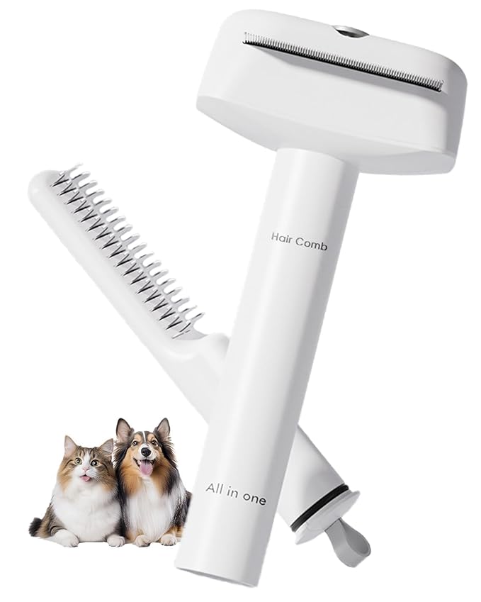 3-in-1 Dog Brush for Shedding, Multifunctional Deshedding Dog Brush for Short Haired Dogs and Cats, Pet Combs for Grooming Matting, Effectively Deshedding and Removes Dirt for Pets
