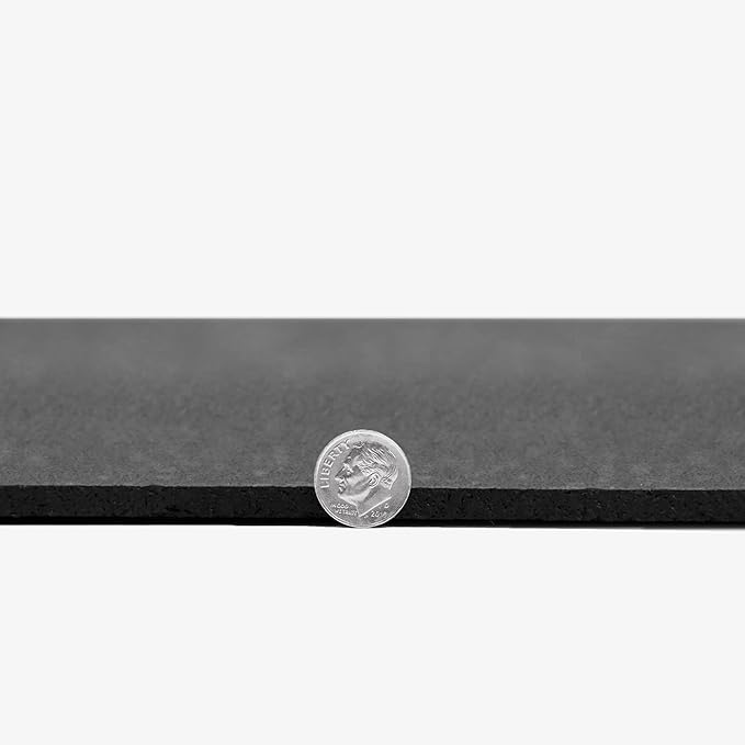 Flooring Inc's 1/4" Thick Tough Rubber Flooring Roll | Flexible Recycled Rubber Floor Mats for Home Gym | Heavy Duty Rubber Mat for Home Gyms, Sheds, Horse Stall Mat or Trailer
