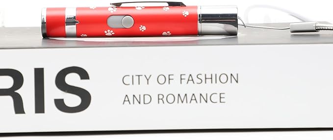 EAWONGEE Cat Toys, Rechargeable Interactive Toy for Cats with 7 Light Projection Modes, Indoor Kitty Pet Dog Toy for Training Chaser, 2 PCS Red