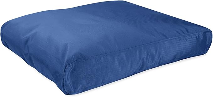 K9 Ballistics Tough Rectangle Pillow XXL Dog Bed - Removable Cover, Washable, Durable & Water Resistant Dog Bed Made for XX-Large Big Dogs 68"x40" Blue Quarz